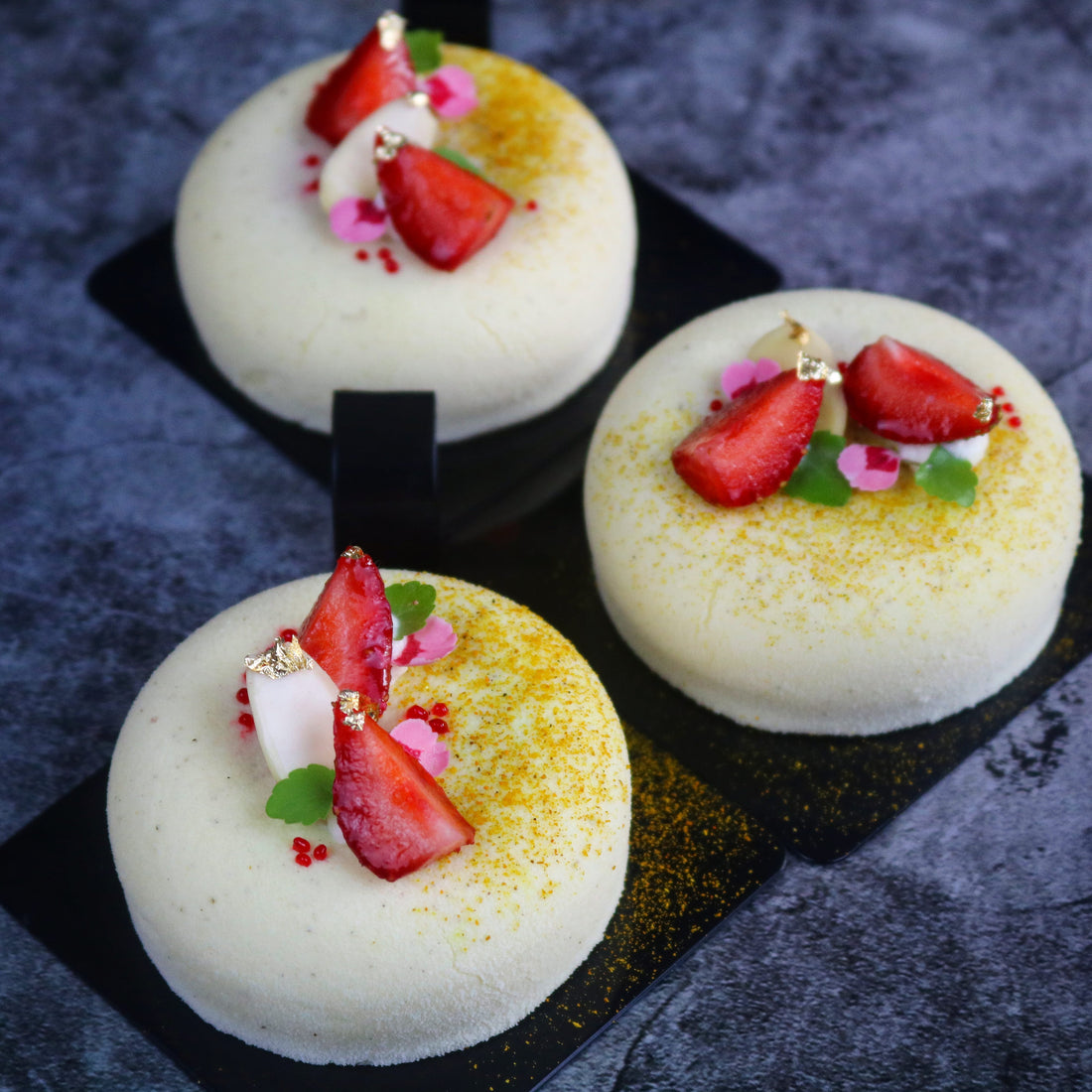 🍓 Recette entremets Bollywood - Fraise Amande Curry 🍓