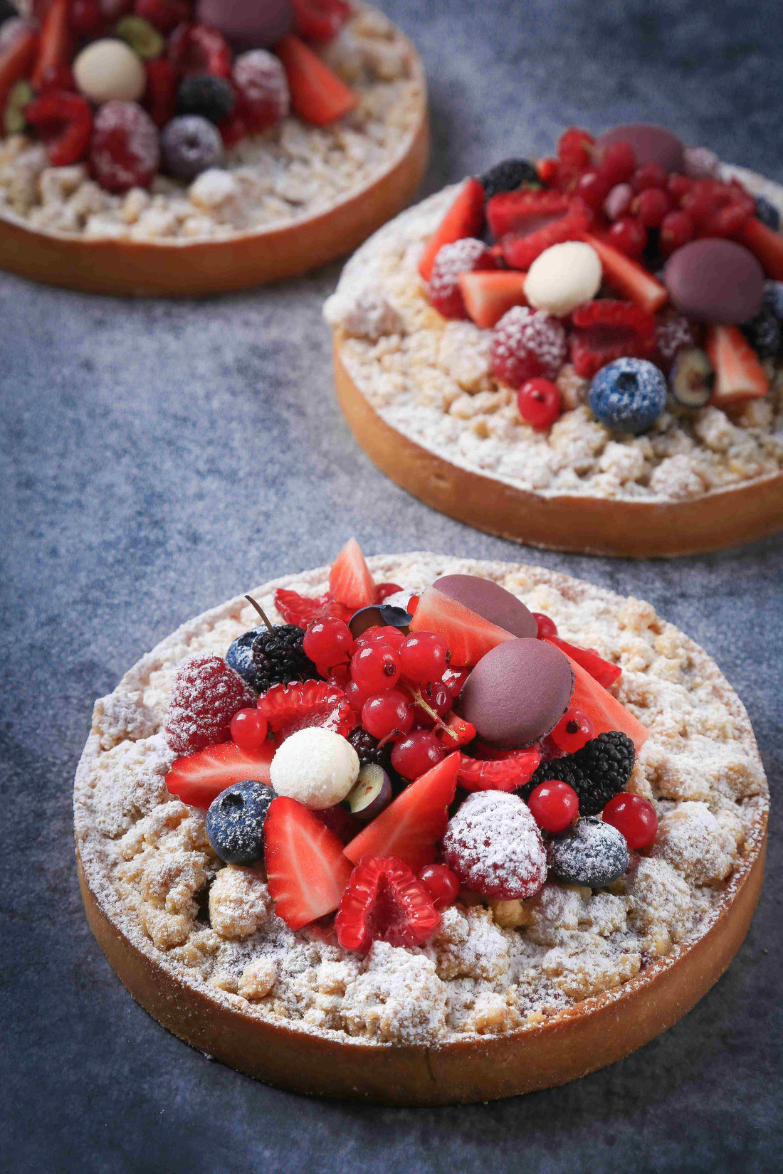 Recette tarte crumble fruits rouges - Dimitri Béchez
