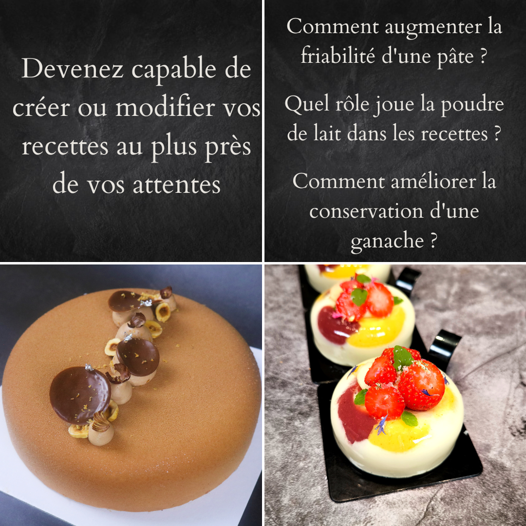 Cours Technologie de la pâtisserie Basiques + avancés